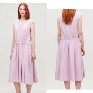 NWOT COS lavender shirt dress with pockets